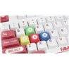 136 Keycaps Family computer Half 5 sided tasti tastiera meccanica ANSI PBT XDA