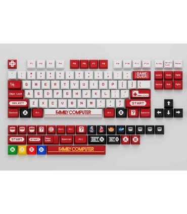 136 Keycaps Family computer Half 5 sided tasti tastiera meccanica ANSI PBT XDA