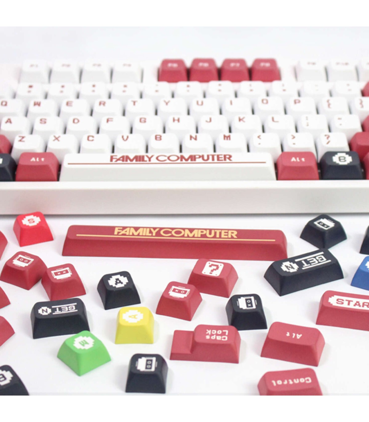 136 Keycaps Family computer Half 5 sided tasti tastiera meccanica ANSI PBT XDA