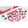 141 Keycaps Blood Sport Half 5 sided tasti tastiera meccanica ANSI PBT XDA