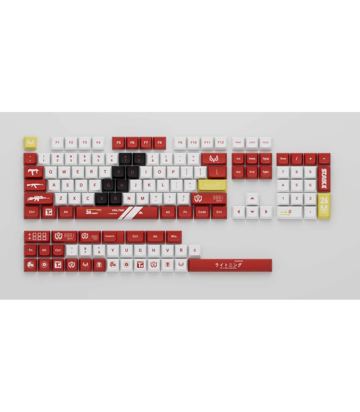 Set 141 Keycaps Blood Sport Half 5 sided PBT XDA