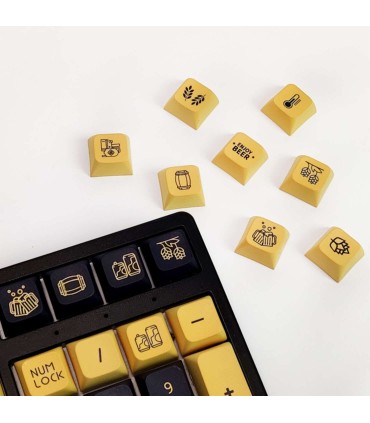 Set di 136 Keycaps Craft Brewing 5 sided tasti tastiera meccanica ANSI PBT XDA