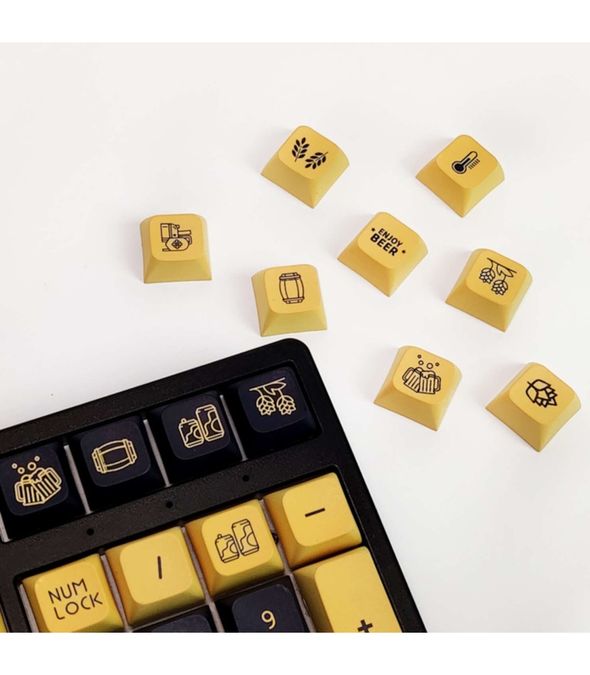 Set 136 Keycaps Craft Brewing 5 sided PBT XDA