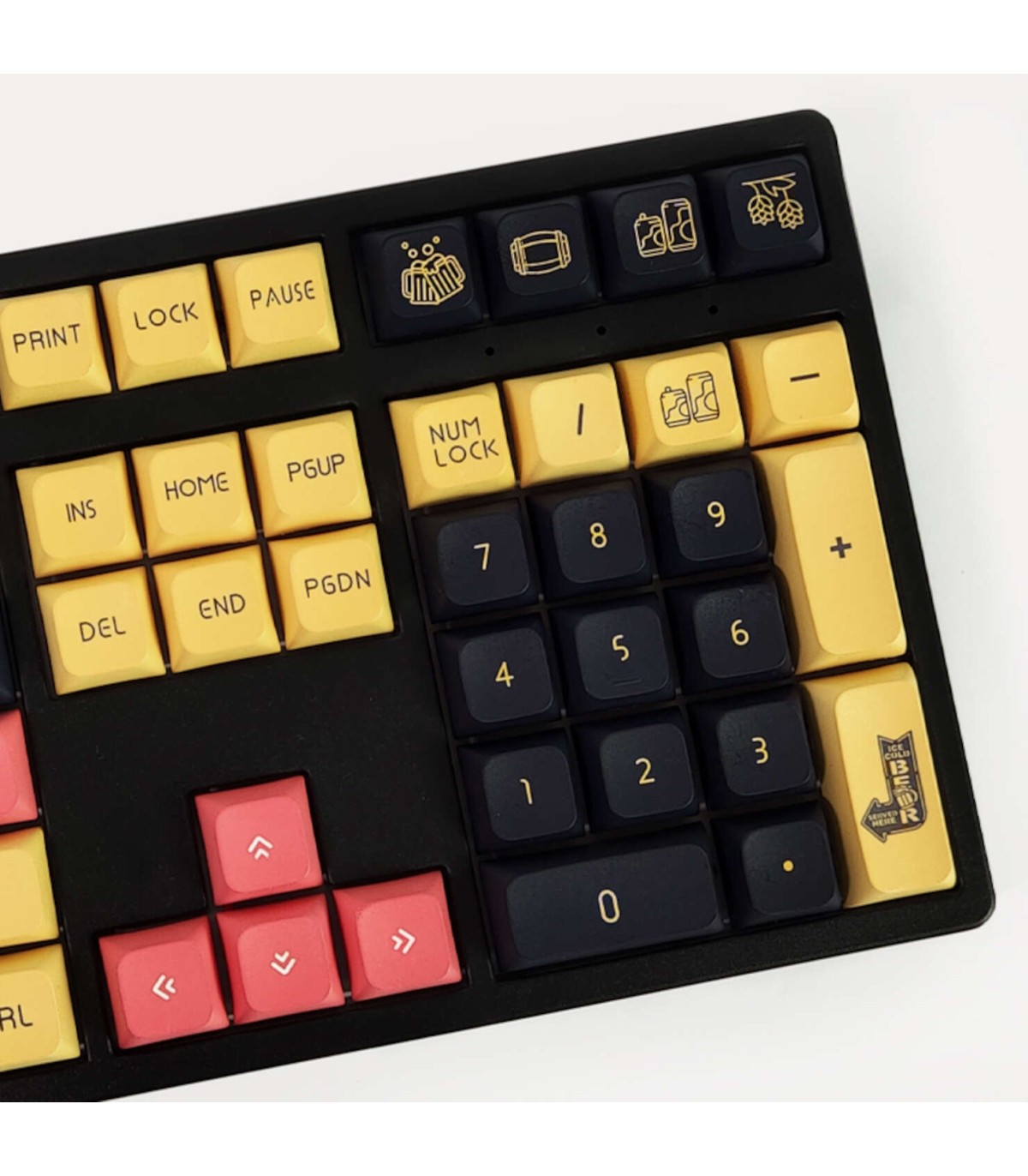 Set di 136 Keycaps Craft Brewing 5 sided tasti tastiera meccanica ANSI PBT XDA