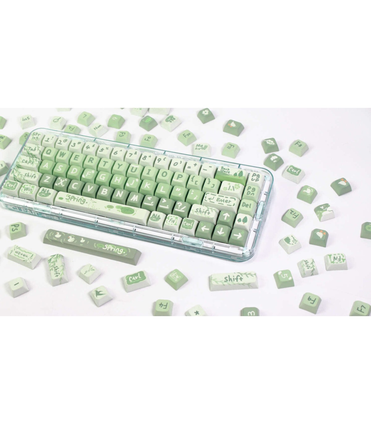 Keycaps Craft Spring Outing 5 sided 133 tasti tastiera meccanica ANSI PBT XDA