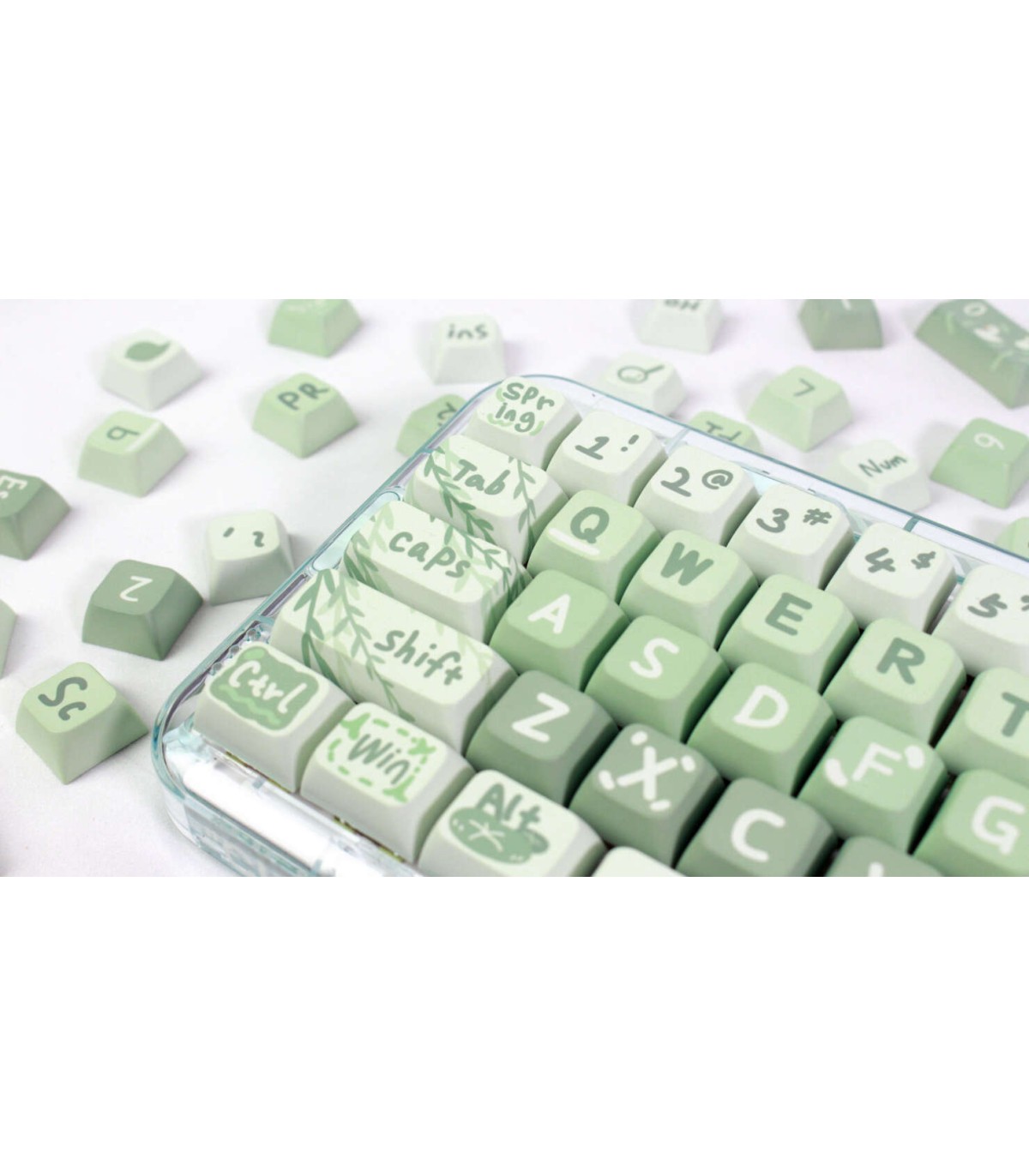 Keycaps Craft Spring Outing 5 sided 133 tasti tastiera meccanica ANSI PBT XDA