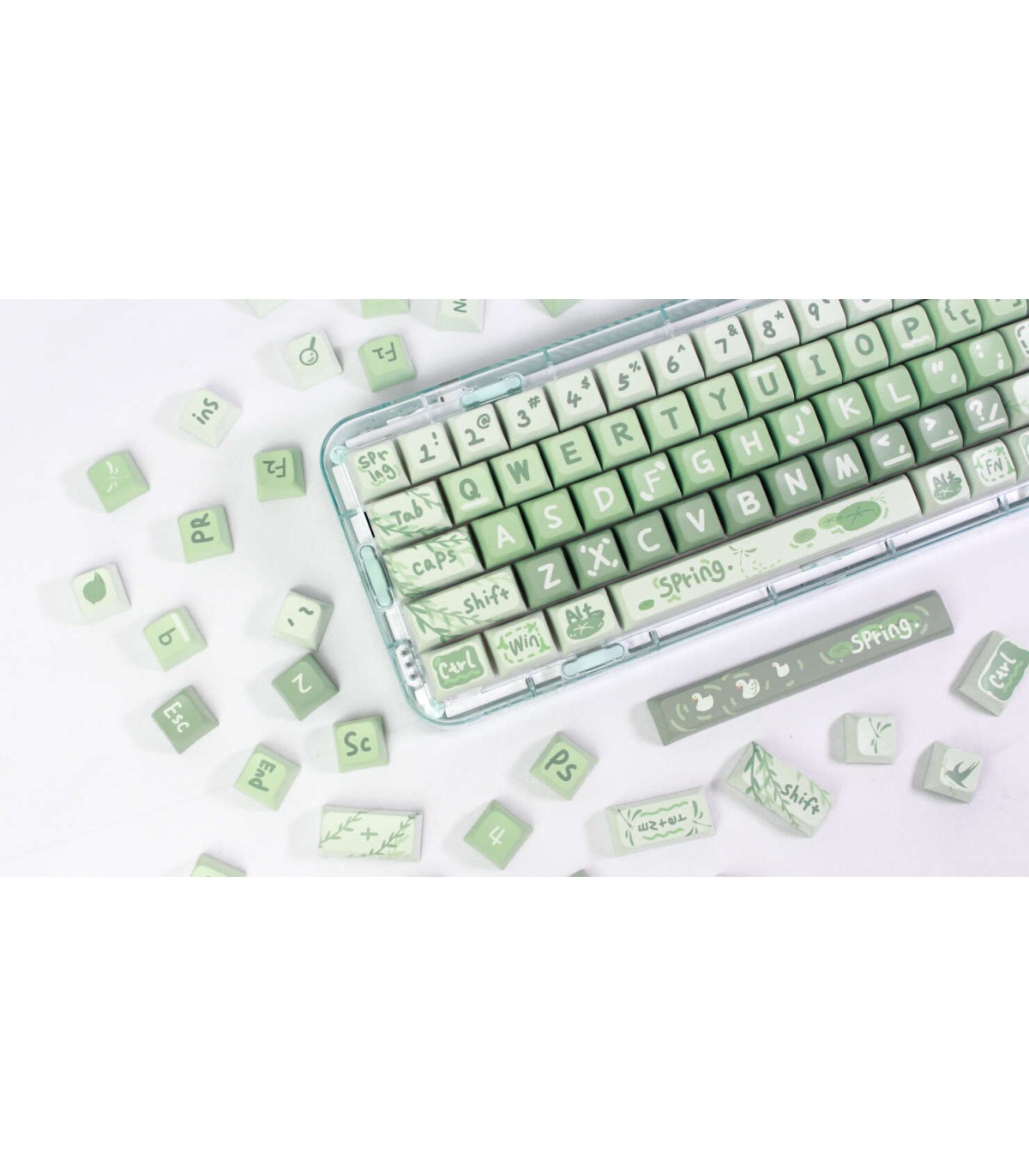 Set 133 Keycaps Spring Outing 5 sided PBT XDA