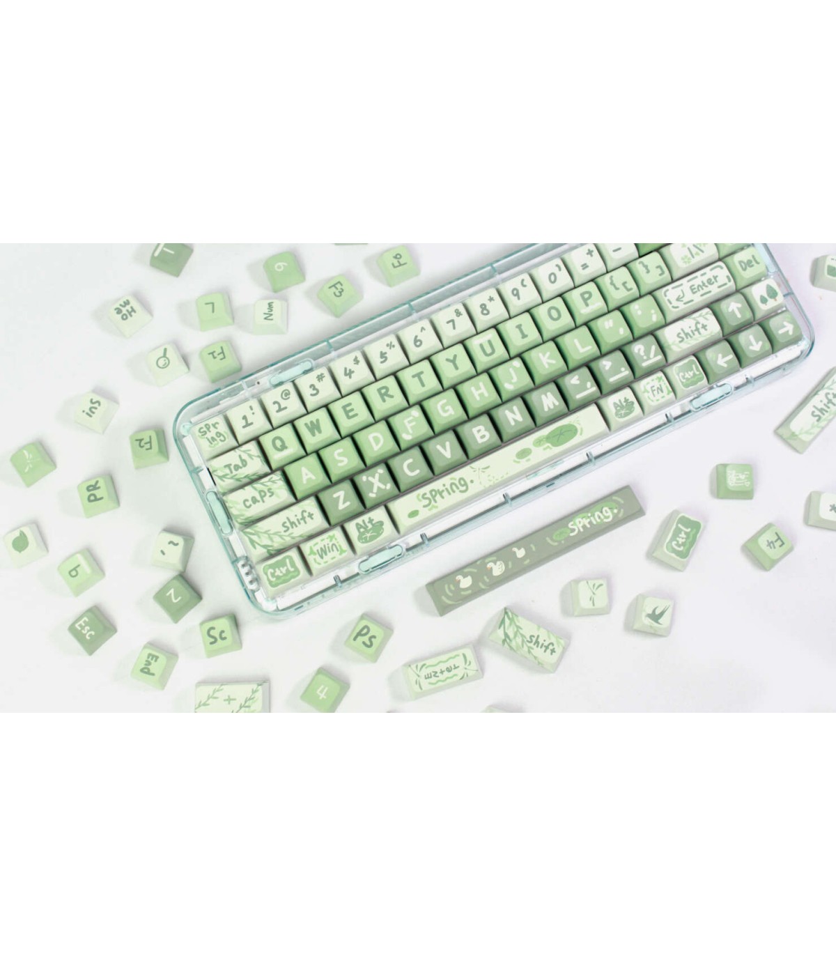 Keycaps Craft Spring Outing 5 sided 133 tasti tastiera meccanica ANSI PBT XDA