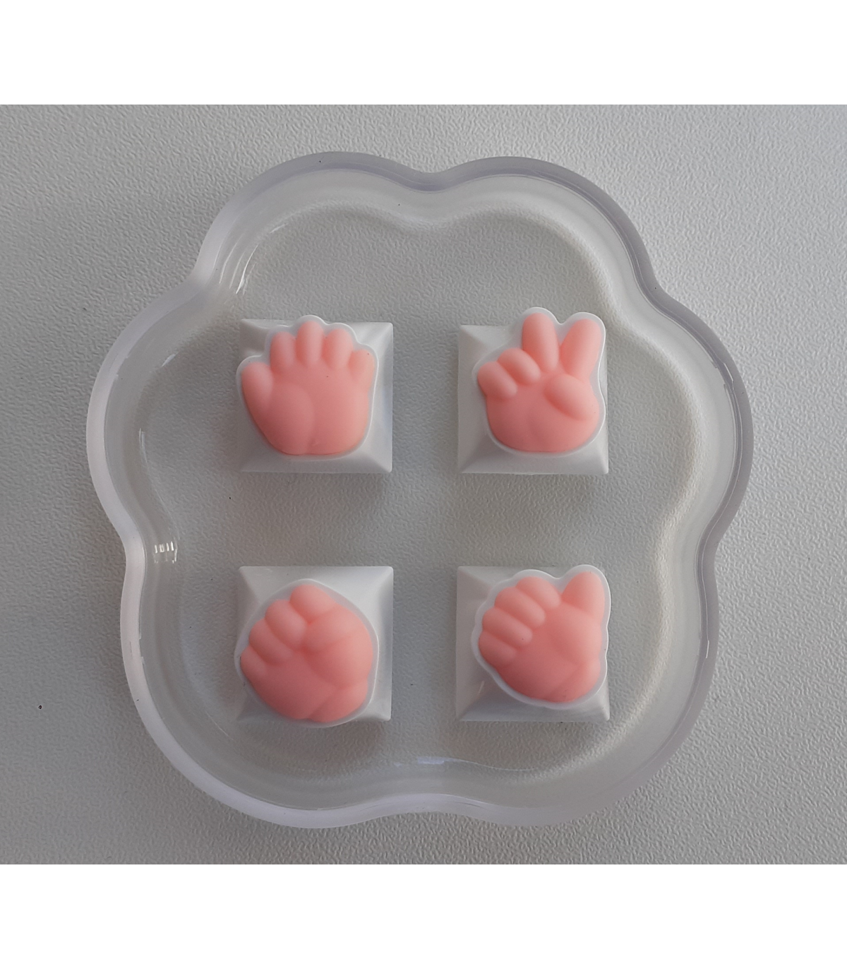 KEYCAPS 3D TRIDIMENSIONALI ROCK MANI PUGNI POLLICE PER TASTIERA MECCANICA GAMING