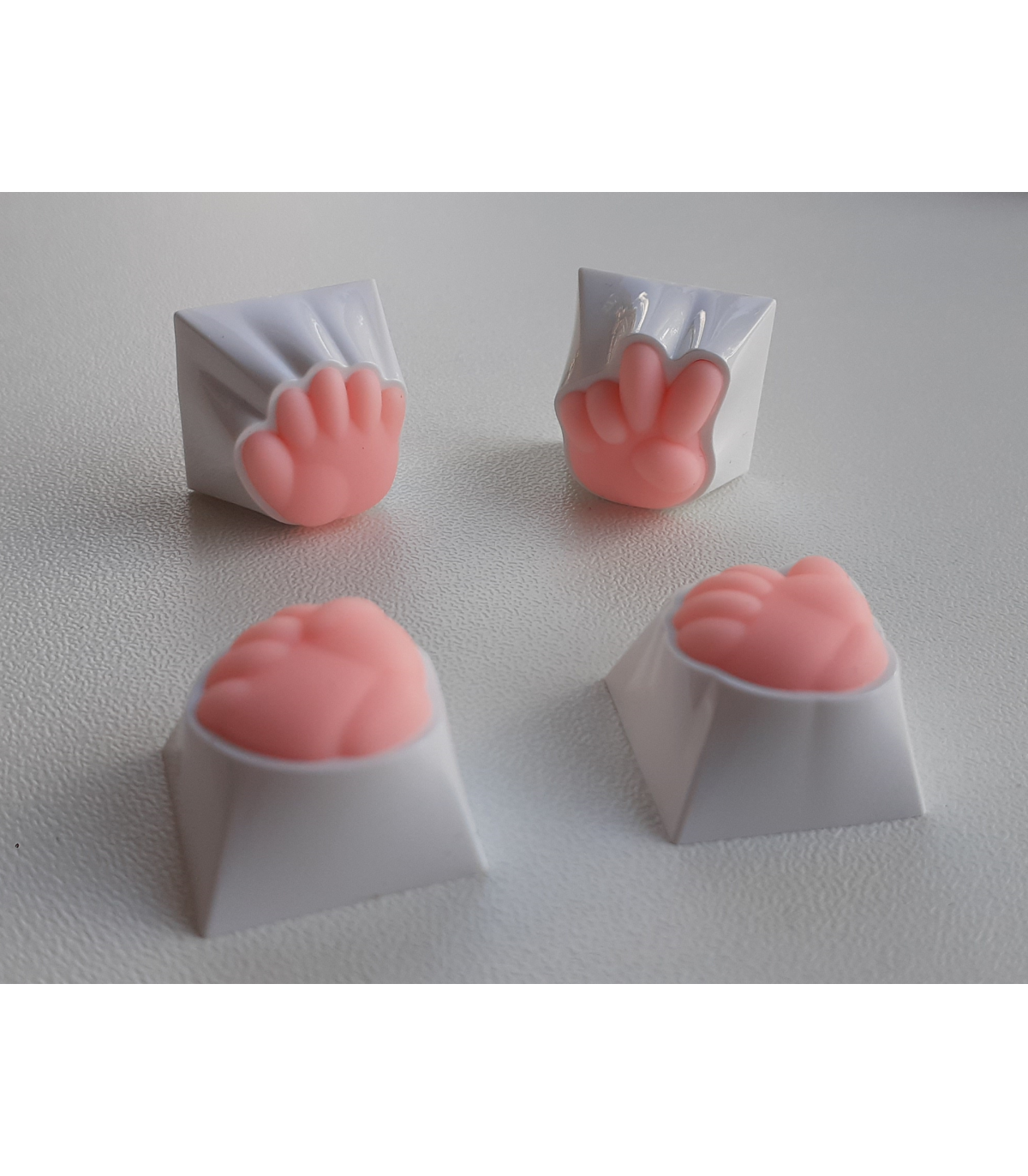 KEYCAPS 3D TRIDIMENSIONALI ROCK MANI PUGNI POLLICE PER TASTIERA MECCANICA GAMING