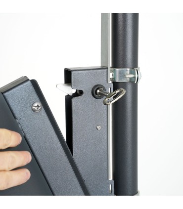 CESTINO IN METALLO PER ESTERNO BIDONE DA GIARDINO PARCO AUTOPORTANTE E COPERURA