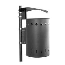 CESTINO IN METALLO PER ESTERNO BIDONE DA GIARDINO PARCO AUTOPORTANTE E COPERURA