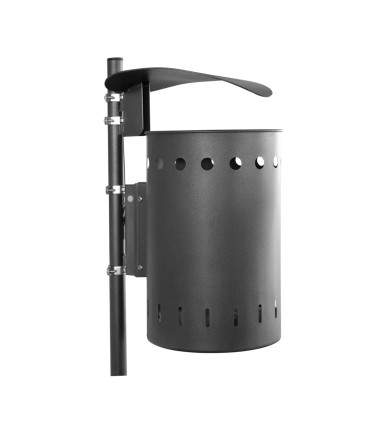 CESTINO IN METALLO CILINDRICO ROTONDO GETTACARTE GETTA CARTA DA INTERNO ESTERNO