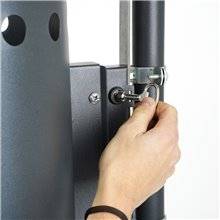 CESTINO IN METALLO PER ESTERNO BIDONE DA GIARDINO PARCO AUTOPORTANTE E COPERURA