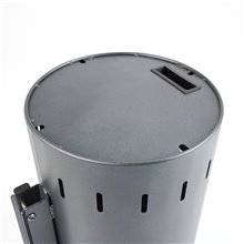 CESTINO IN METALLO PER ESTERNO BIDONE DA GIARDINO PARCO AUTOPORTANTE E COPERURA