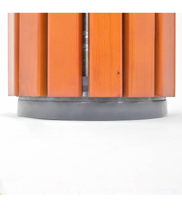 CESTINO IN METALLO CILINDRICO ROTONDO GETTACARTE GETTA CARTA DA INTERNO ESTERNO