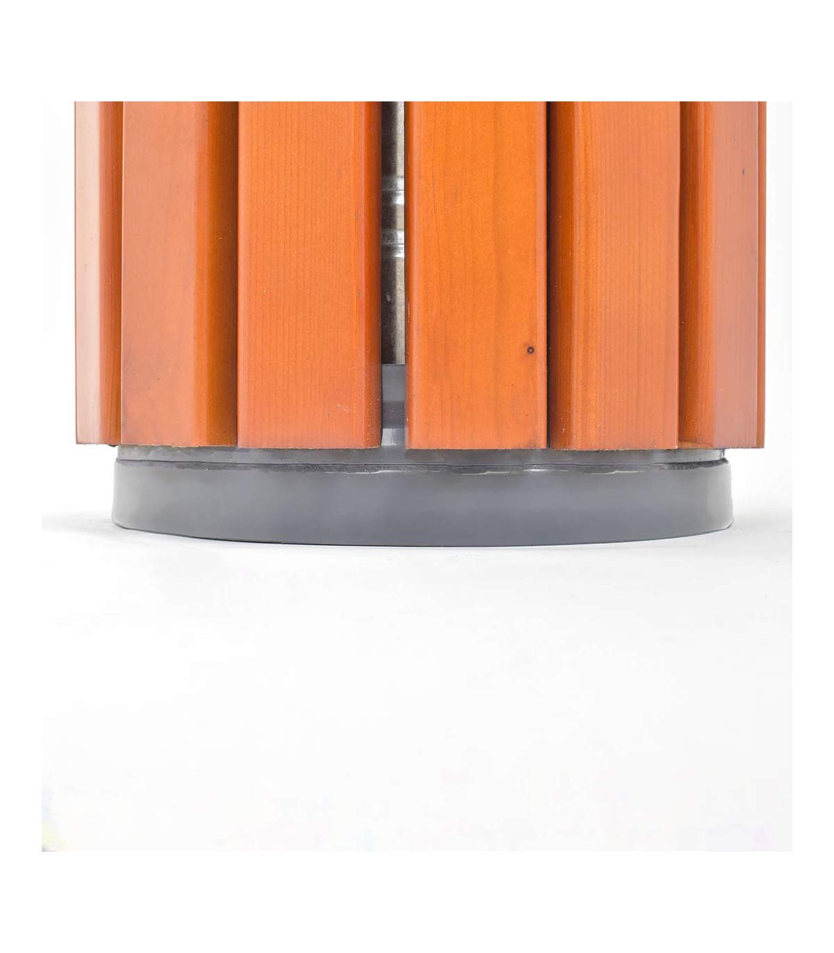 CESTINO DA ESTERNO BIDONE DA GIARDINO CON COPERURA PIOGGIA SERRATURA DOGHE LEGNO