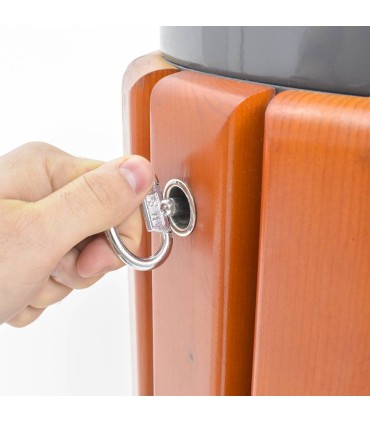 CESTINO IN METALLO CILINDRICO ROTONDO GETTACARTE GETTA CARTA DA INTERNO ESTERNO