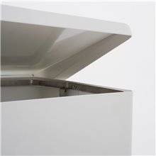 CESTINO IN METALLO CILINDRICO ROTONDO GETTACARTE GETTA CARTA DA INTERNO ESTERNO