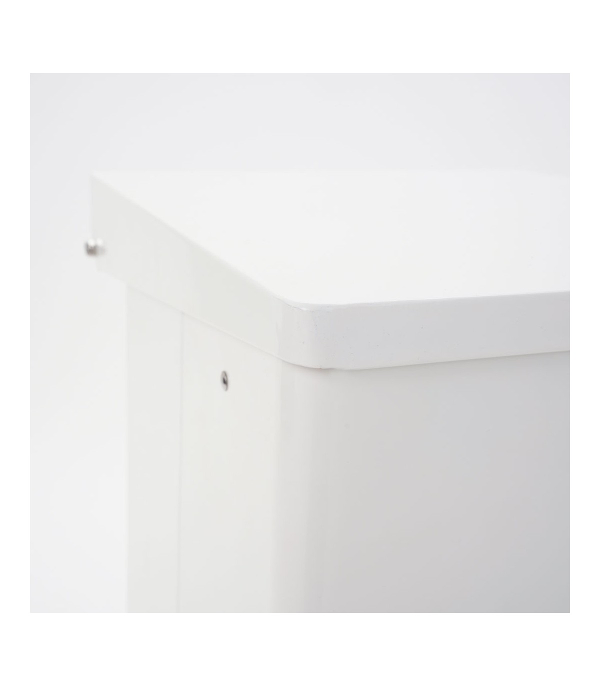 PATTUMIERA BIDONE CESTINO IN METALLO BIANCO APERTURA A PEDALE CAPACITA' 85 LITRI