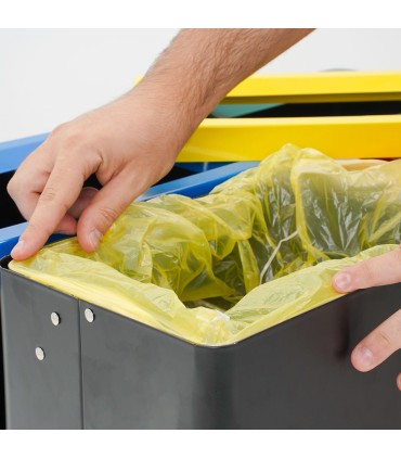 CESTINO IN METALLO CILINDRICO ROTONDO GETTACARTE GETTA CARTA DA INTERNO ESTERNO