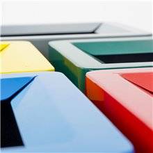 CESTINO BIDONE PATTUMIERA RETTANGOLARE IN METALLO NERO RACCOLTA DIFFERENZIATA