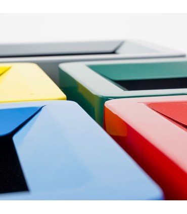 CESTINO IN METALLO CILINDRICO ROTONDO GETTACARTE GETTA CARTA DA INTERNO ESTERNO