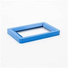 CESTINO BIDONE PATTUMIERA RETTANGOLARE IN METALLO NERO RACCOLTA DIFFERENZIATA