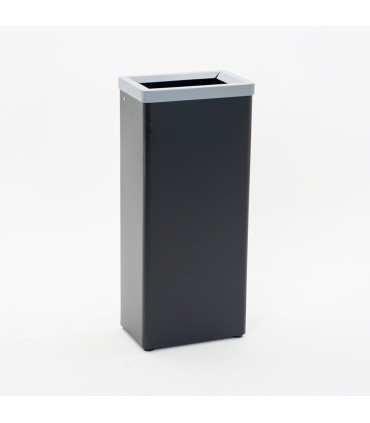 CESTINO IN METALLO CILINDRICO ROTONDO GETTACARTE GETTA CARTA DA INTERNO ESTERNO