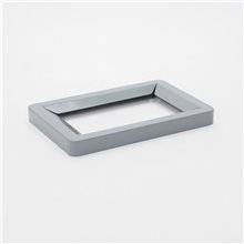 CESTINO BIDONE PATTUMIERA RETTANGOLARE IN METALLO NERO RACCOLTA DIFFERENZIATA