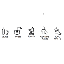 CESTINO IN METALLO CILINDRICO ROTONDO GETTACARTE GETTA CARTA DA INTERNO ESTERNO