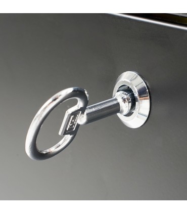 PATTUMIERA CESTINO BIDONE IN METALLO NERO RACCOLTA DIFFERENZIATA A TRE SCOMPARTI