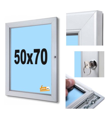 BACHECA DA INTERNO ESTERNO APERTURA A LIBRO ESPOSITORE CON SERRATURA CON LAVAGNA