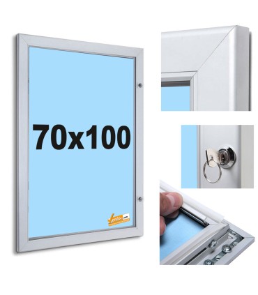 BACHECA DA ESTERNO APERTURA A LIBRO ESPOSITORE PUBBLICITARIO CON SERRATURA