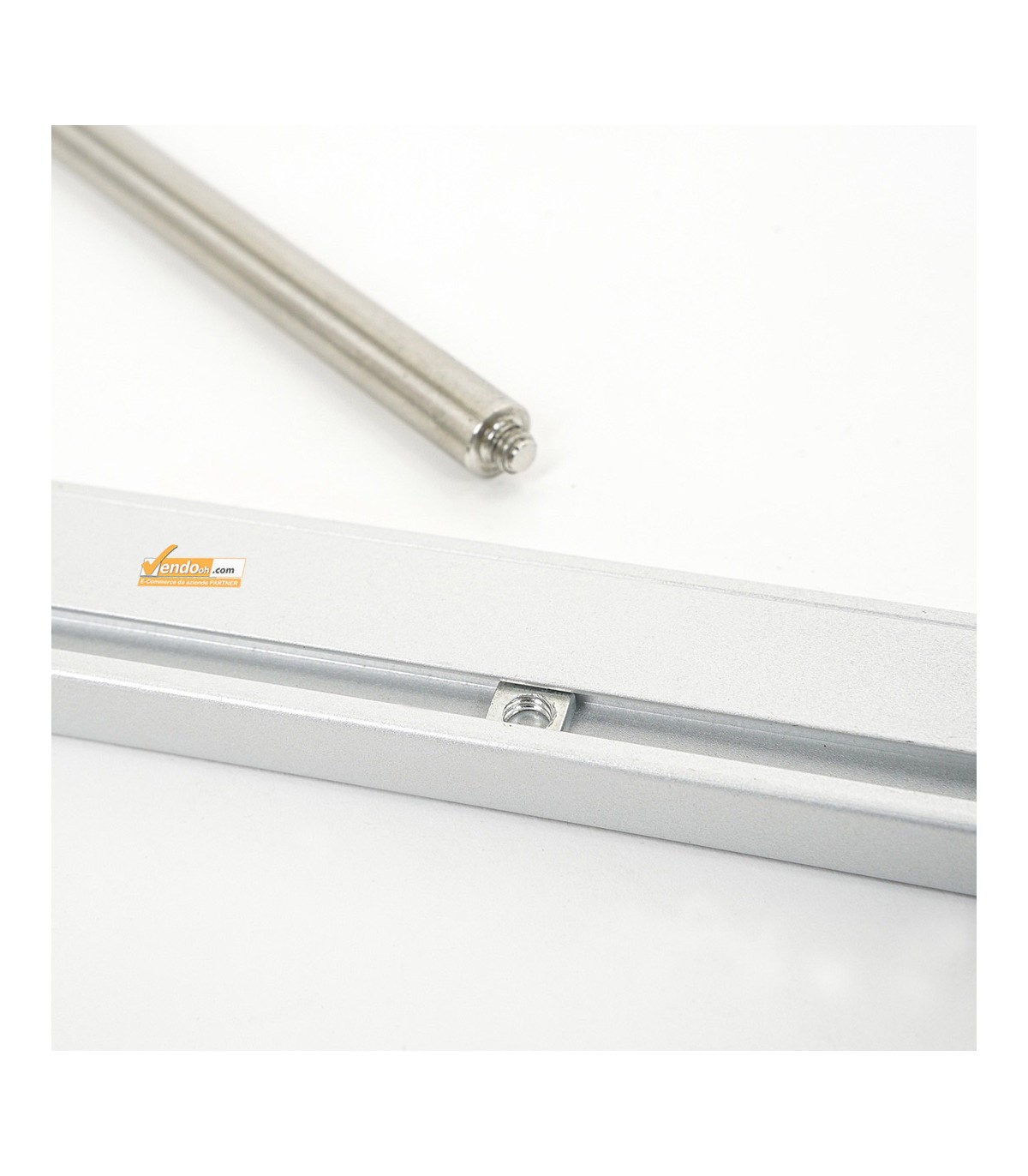 CORNICE RETRO ILLUMINATA A LED FORMATO A4 DA TAVOLO E PARETE PORTA FOTO E DEPLIANT IN ALLUMINIO