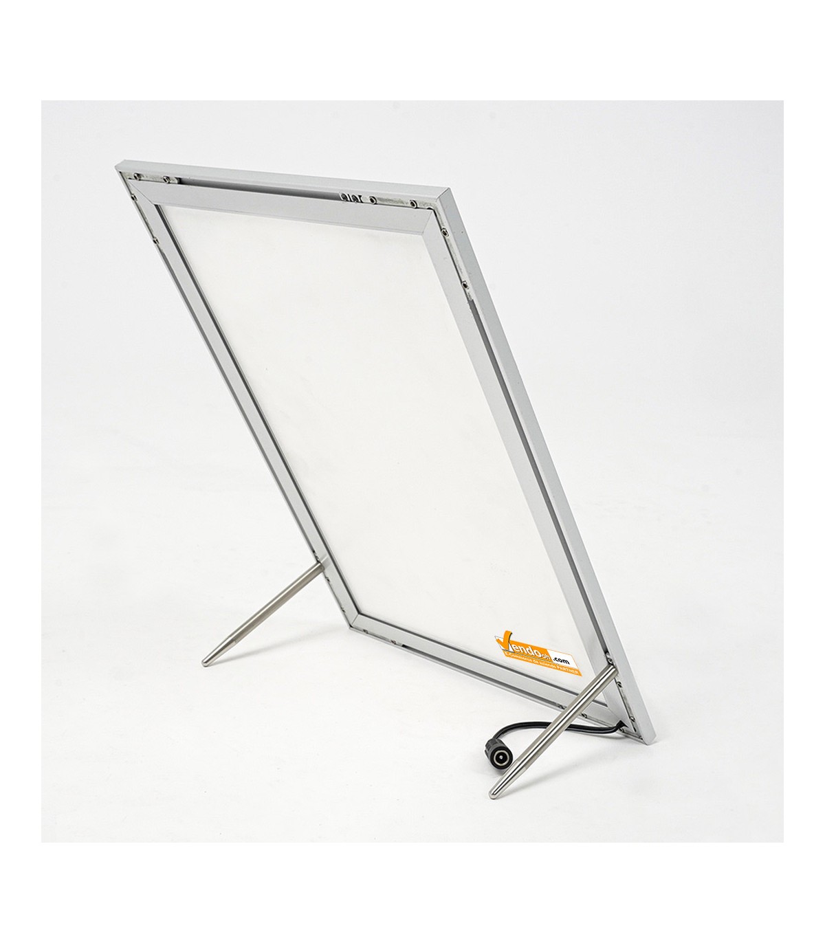 CORNICE RETRO ILLUMINATA A LED FORMATO A3 DA TAVOLO E PARETE PORTA FOTO E DEPLIANT IN ALLUMINIO