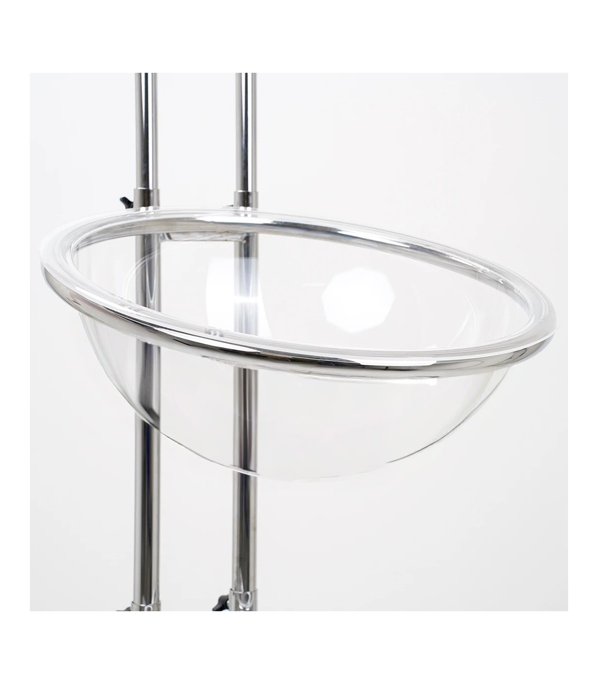 BANCARELLA MOBILE CARELLATA CON RUOTE 3 CESTONI ESPOSITORE IN METALLO DA PAVIMENTO DA TERRA TRIPLA CESTA TRASPARENTE