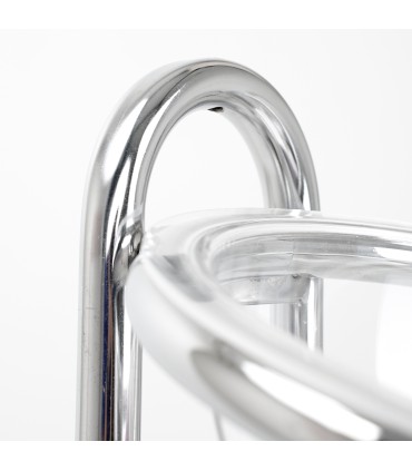 DETTAGLIO STRUTTURA BANCARELLA MOBILE CARELLATA CON RUOTE 3 CESTONI ESPOSITORE IN METALLO DA PAVIMENTO DA TERRA TRIPLA CESTA