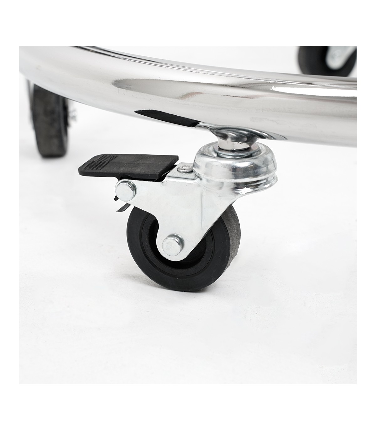 RUOTA FRENANTE BANCARELLA MOBILE CARELLATA CON RUOTE 3 CESTONI ESPOSITORE IN METALLO DA PAVIMENTO DA TERRA TRIPLA CESTA