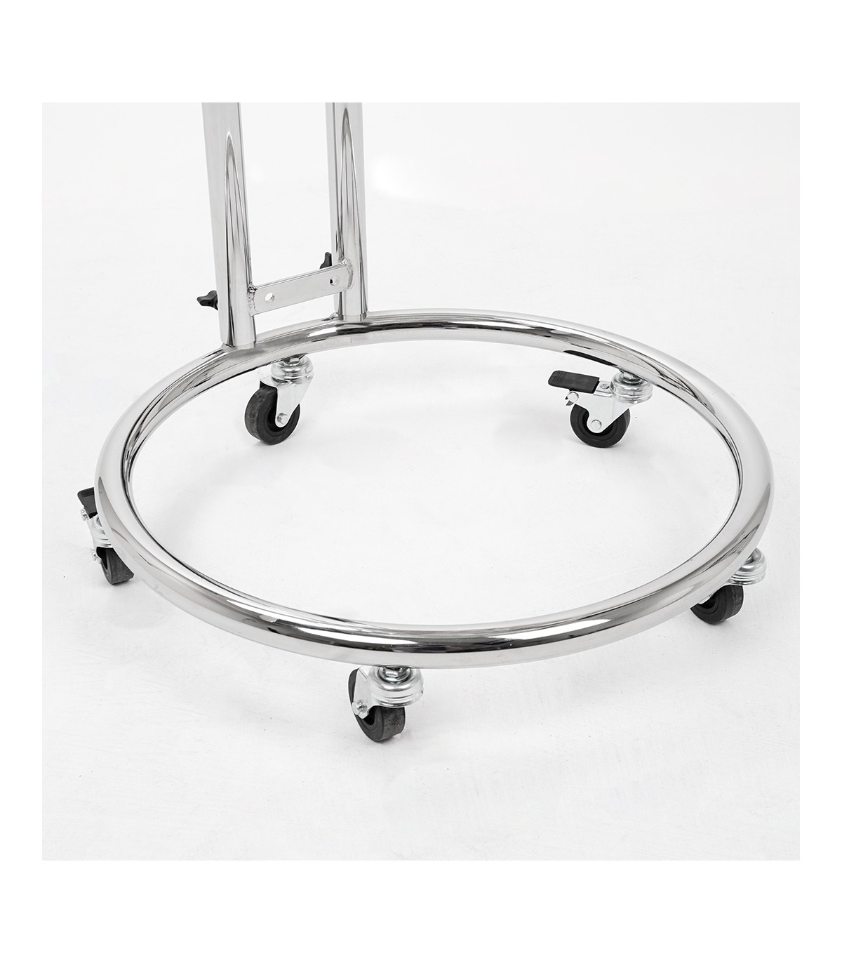 BASSE CON RUOTE BANCARELLA MOBILE CARELLATA CON RUOTE 3 CESTONI ESPOSITORE IN METALLO DA PAVIMENTO DA TERRA TRIPLA CESTA