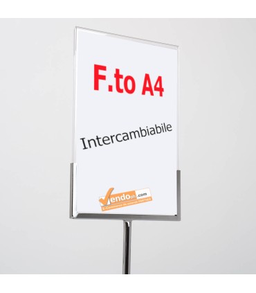 ESPOSITORE DEPLIANT RIVISTE A4 DA PAVIMENTO LEGGIO UFFICIO NEGOZIO AGENZIA SLV01