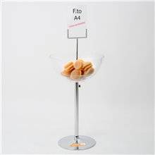 ESPOSITORE DEPLIANT RIVISTE A4 DA PAVIMENTO LEGGIO UFFICIO NEGOZIO AGENZIA SLV01