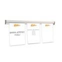 BARRA IN ALLUMINIO BINARIO DA 70 A 150 CM DA PARETE ADATTA PER ESPORRE FOGLI, AVVISI E COMUNICAZIONI IN GENERE