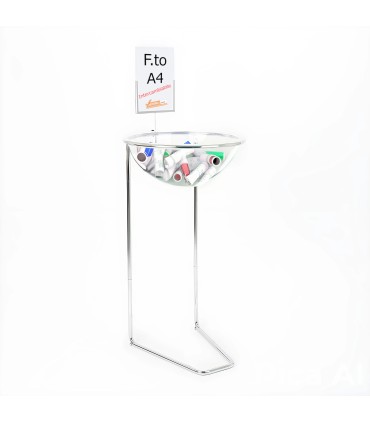 ESPOSITORE DEPLIANT RIVISTE A4 DA PAVIMENTO LEGGIO UFFICIO NEGOZIO AGENZIA SLV01