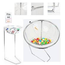 ESPOSITORE DEPLIANT RIVISTE A4 DA PAVIMENTO LEGGIO UFFICIO NEGOZIO AGENZIA SLV01