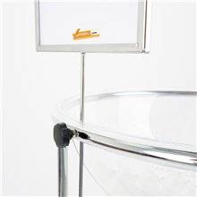 ESPOSITORE DEPLIANT RIVISTE A4 DA PAVIMENTO LEGGIO UFFICIO NEGOZIO AGENZIA SLV01