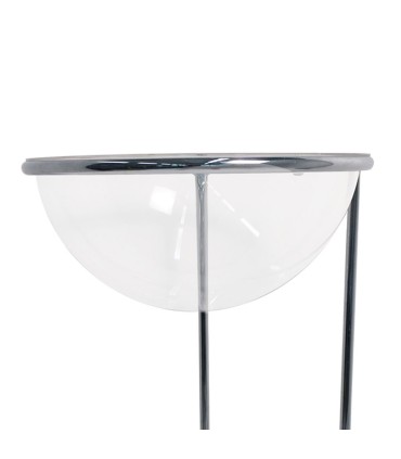 BANCARELLA ESPOSITORE IN METALLO AD UN CESTO DA PAVIMENTO CON PORTA AVVISI A4