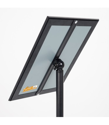 ESPOSITORE PUBBLICITARIO A LEGGIO DA PAVIMENTO CON CORNICE E BASE FORMATO A4