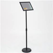 ESPOSITORE PUBBLICITARIO A LEGGIO DA PAVIMENTO CON CORNICE E BASE FORMATO A4