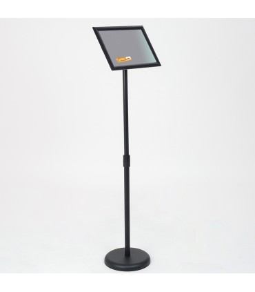 ESPOSITORE PUBBLICITARIO A LEGGIO DA PAVIMENTO CON CORNICE E BASE FORMATO A4